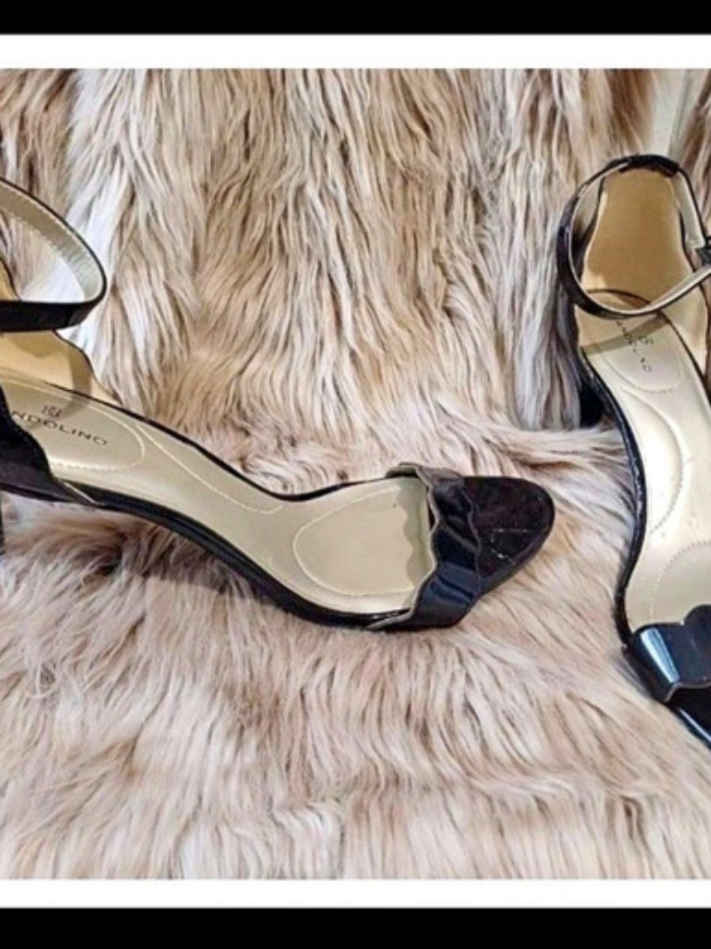Bandolino Black Ankle Strap Heels Like New